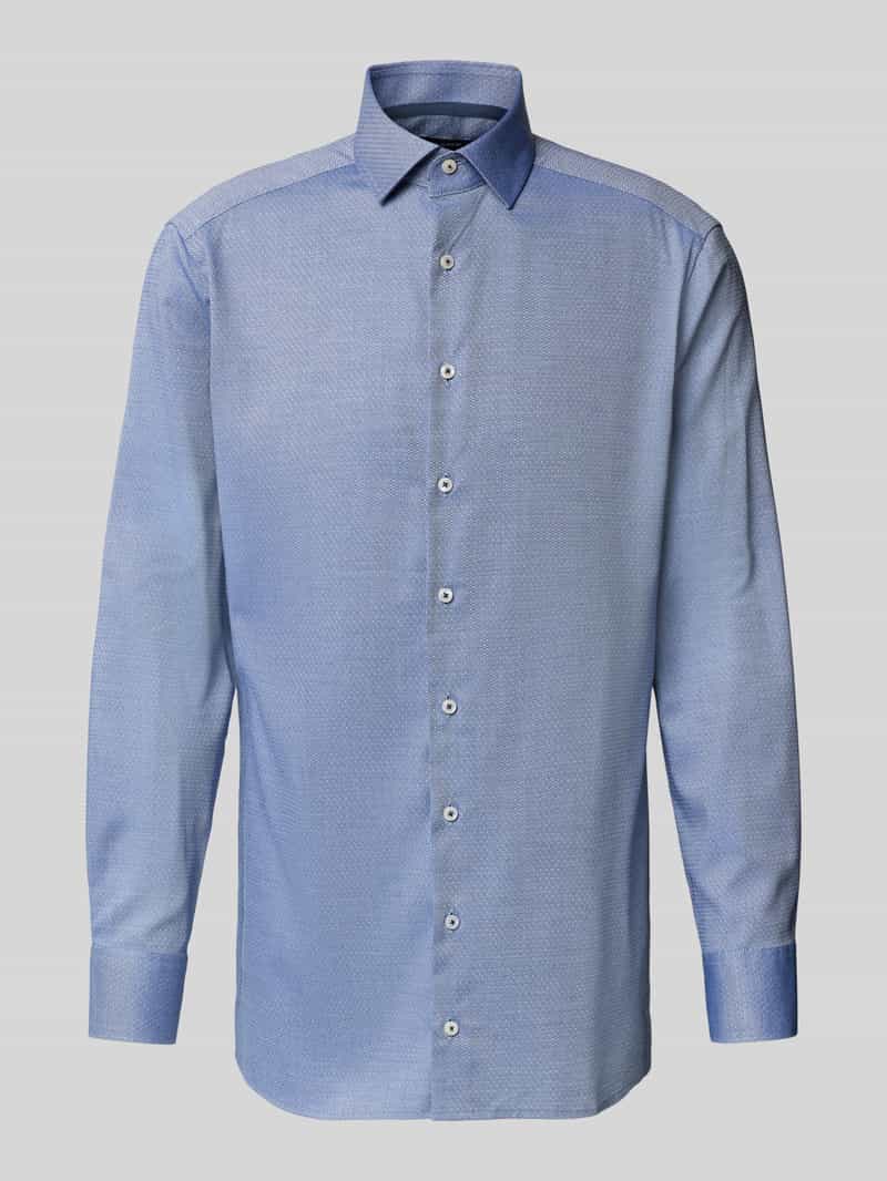 Koszula biznesowa o kroju modern fit z kołnierzykiem typu kent model ‘Global’