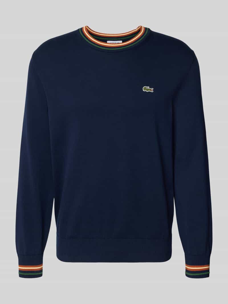 Sweter z dzianiny o kroju regular fit z czystej bawełny