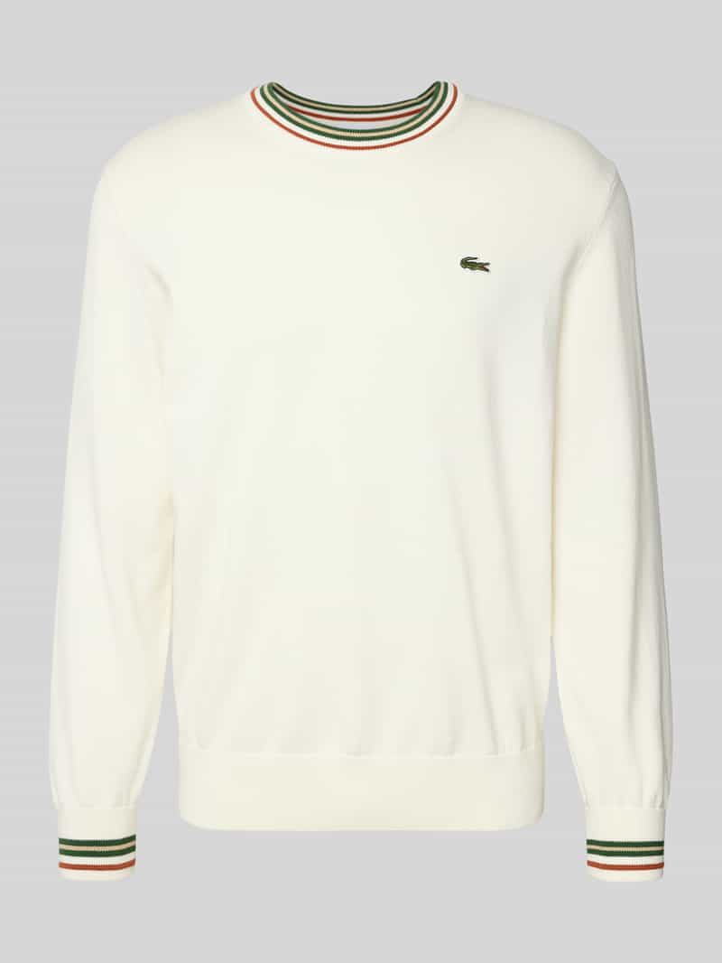 Sweter z dzianiny o kroju regular fit z czystej bawełny