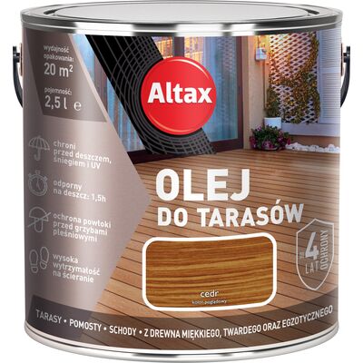 Altax Olej do tarasu 2,5 l Cedr