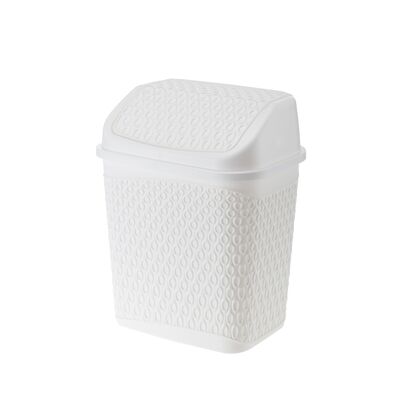 Kosz uchylny 6,2 l Orion 02954 biały