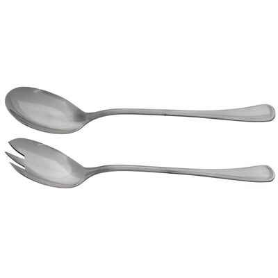 Komplet sztućców London do sałaty 2 sztuki srebrny