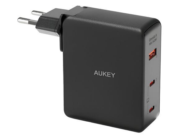 AUKEY Ładowarka podróżna US EU GaN 140W PD 2x USB-C USB-A PA-B7O