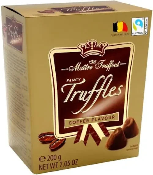 Trufle czekoladowe belgijskie MaitreTruffout Kawowe 200g