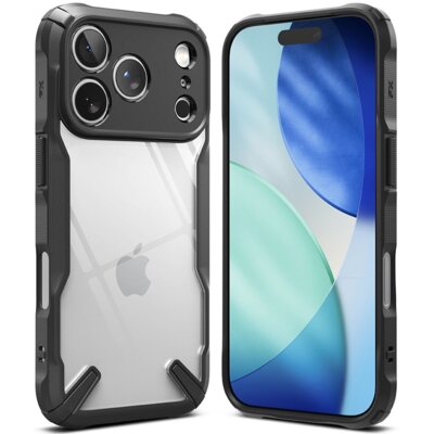 Etui RINGKE Fusion X do Apple iPhone 17 Pro Max Czarno-przezroczysty