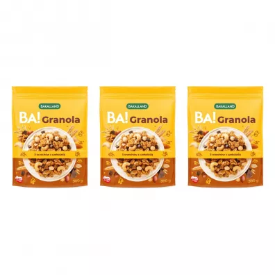 Bakalland BA! Granola 5 orzechów zestaw 3 x 300 g