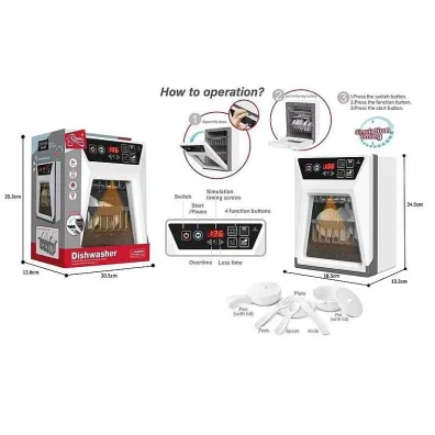 Zmywarka na baterie z naczyniami