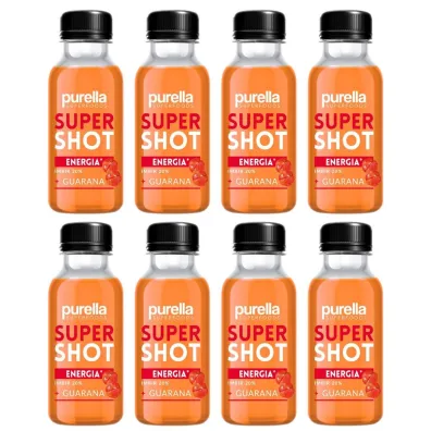 Purella Super Shot Energia imbir + guarana zestaw 8 x 100 ml