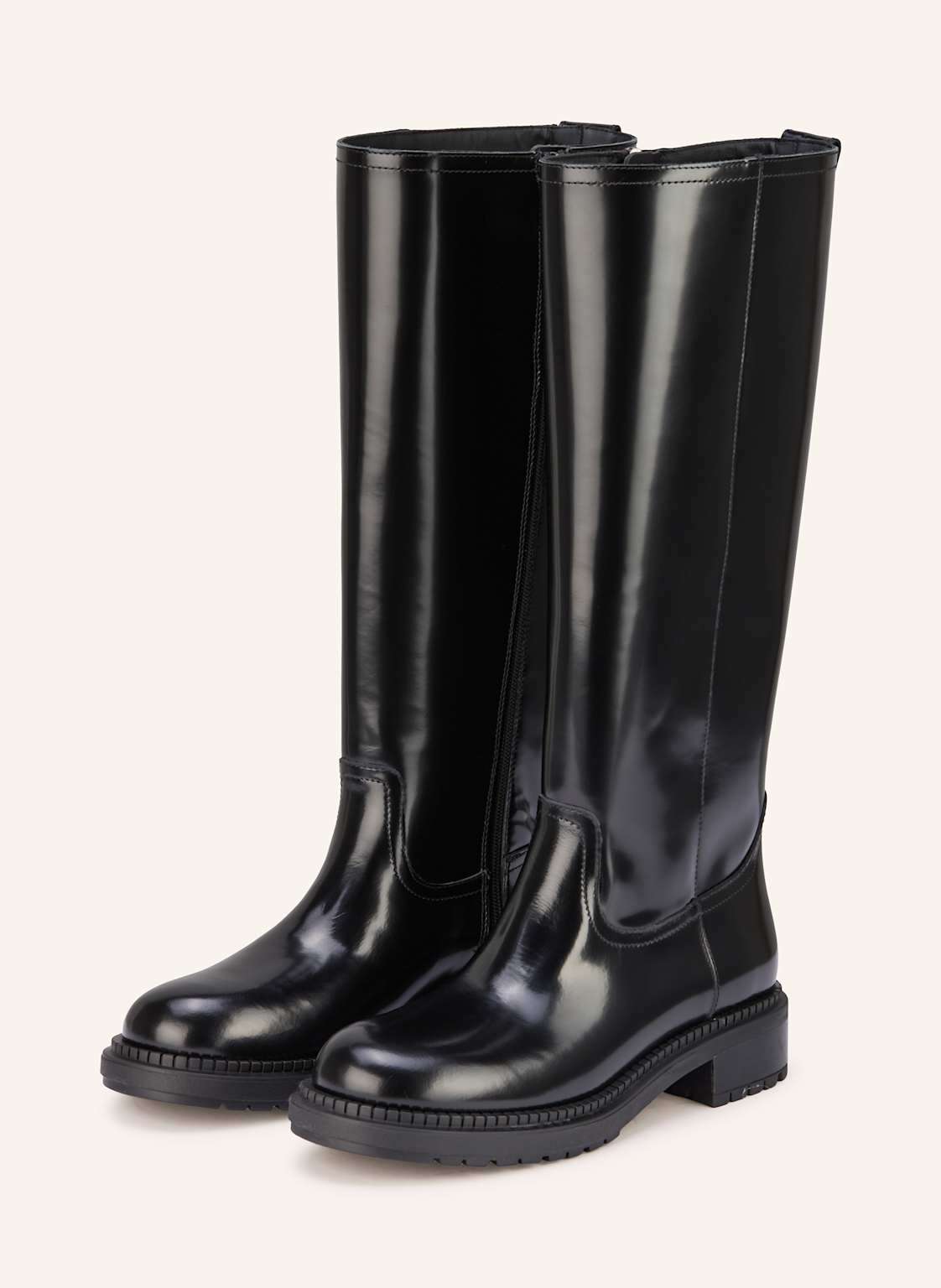 Casadei Kozaki schwarz