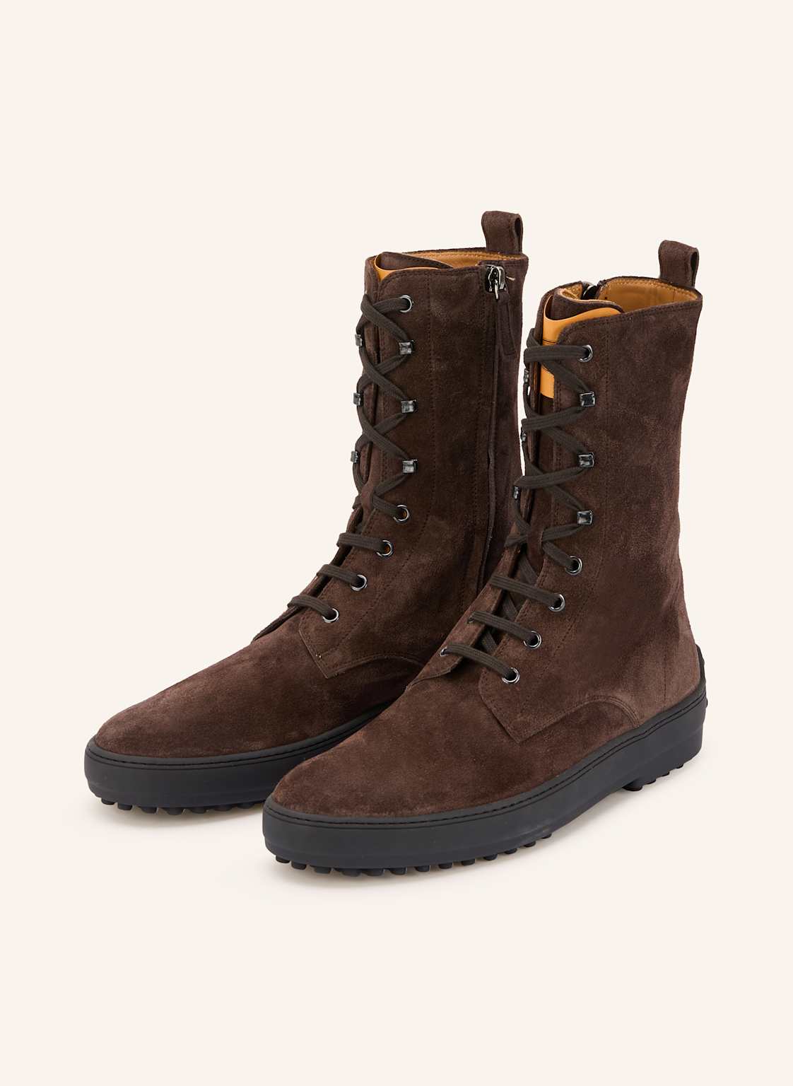 Tod's Botki Sznurowane braun