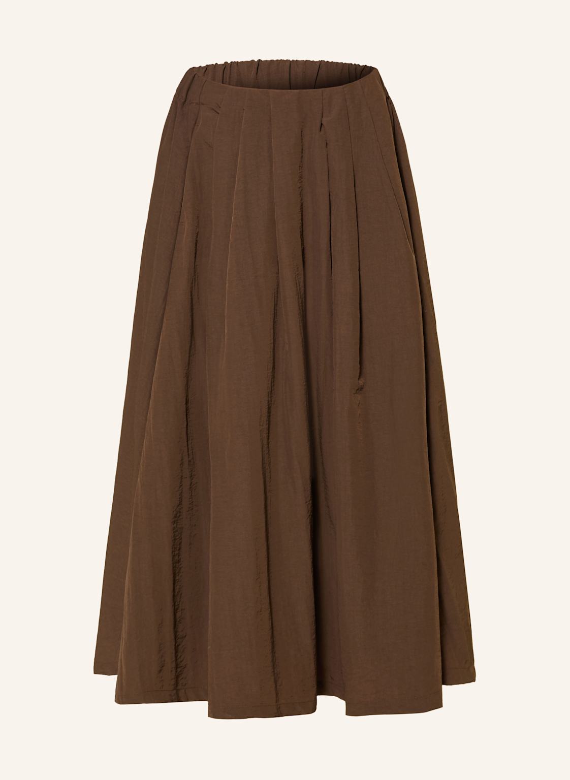 Smith & Soul Plisowana Spódnica braun