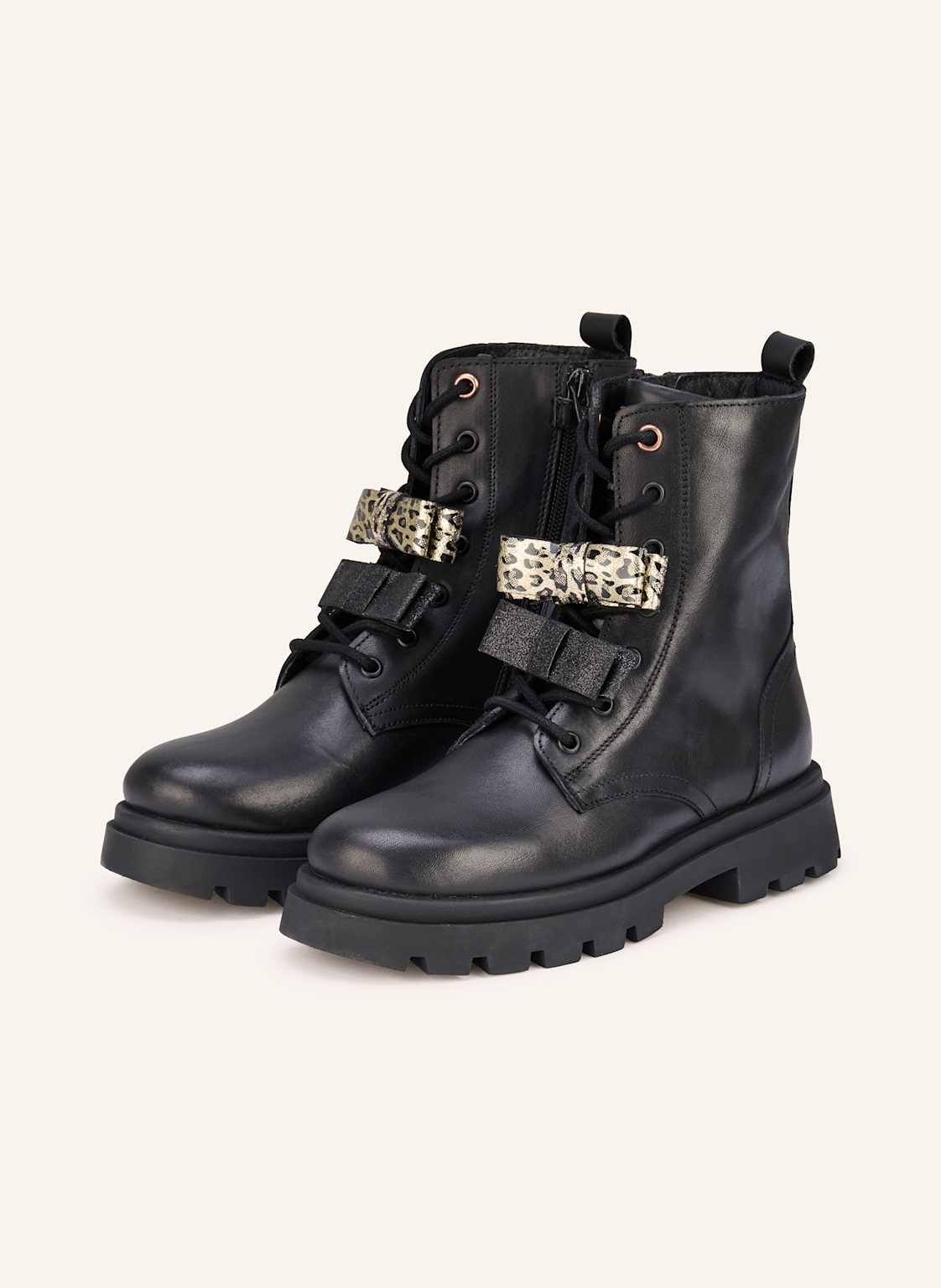 Gioseppo Botki Sznurowane Agassiz schwarz