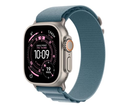 Apple Watch Ultra 3 GPS + Cellular 49mm Tytan naturalny pasek Alpine S Niebieski
