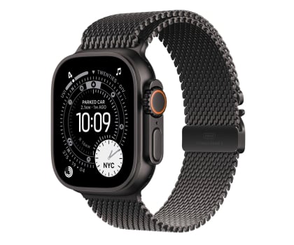 Apple Watch Ultra 3 GPS + Cellular 49mm Tytan czarny bransoleta z tytanu S Czarny