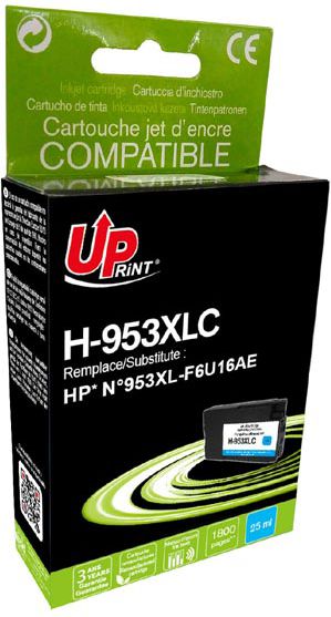 Tusz UPrint kompatybilny tusz z F6U16AE, HP 953XL, cyan H-953XLC