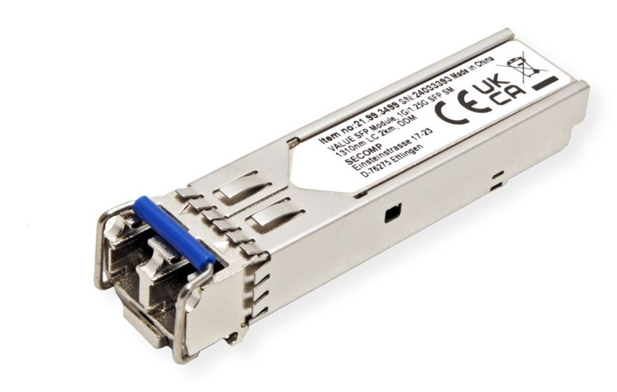 VALUE 21.99.3499 moduł przekaźników sieciowych Swiatłowód 1250 Mbit/s SFP 1310 nm