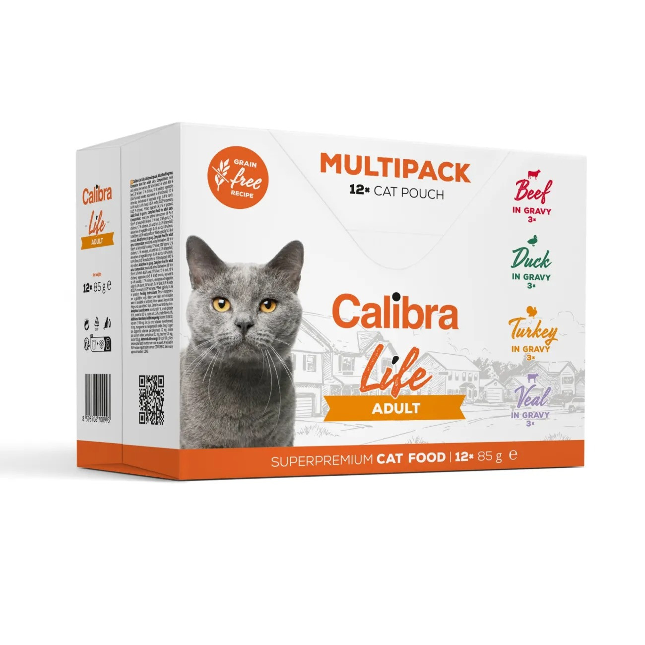 CALIBRA Cat Life Adult - mokra karma dla kota - 12x85g
