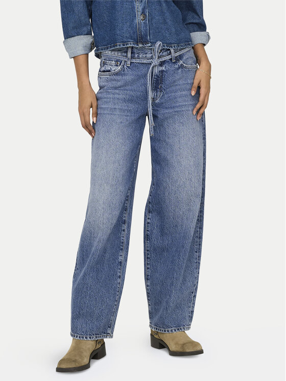ONLY Jeansy Gianna 15325796 Niebieski Balloon Fit