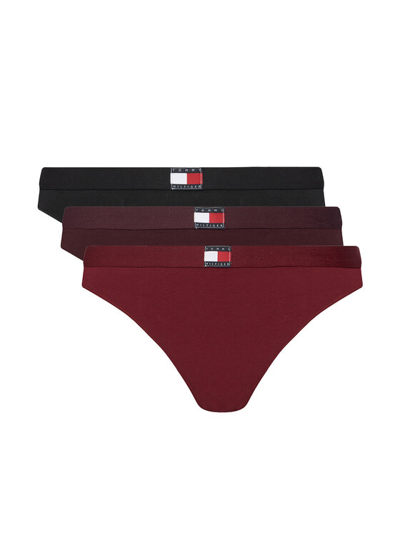 Tommy Hilfiger Komplet 3 par stringów UW0UW06139 Kolorowy
