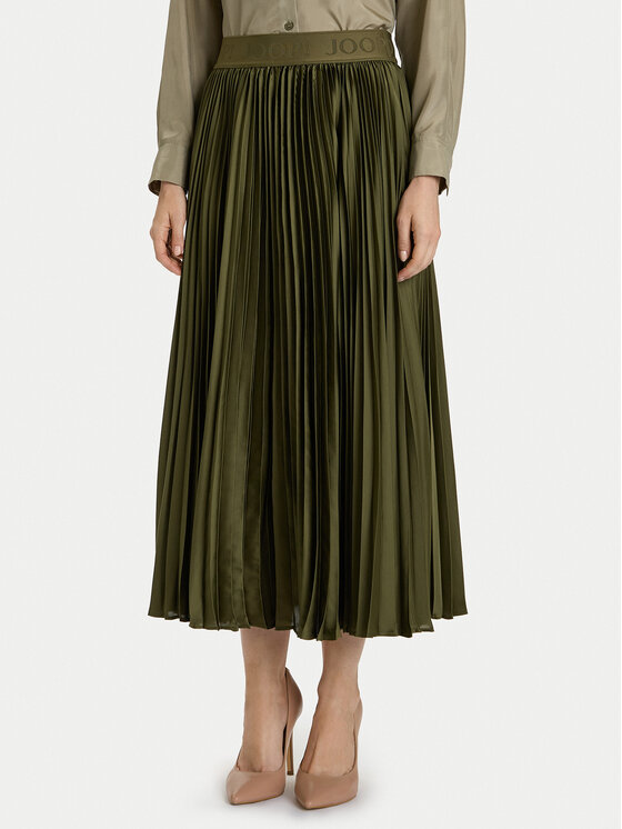 JOOP! Spódnica plisowana 58 252S58Salma 30046656 Zielony Regular Fit