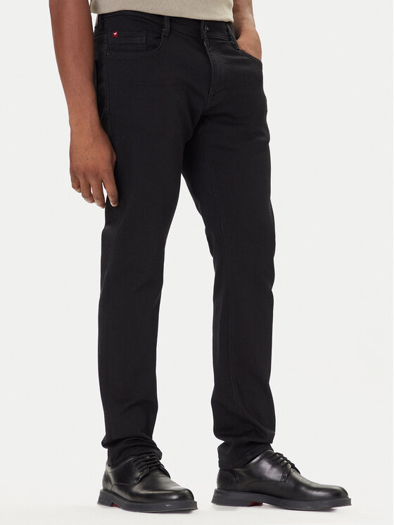 Mustang Jeansy Oregon 1016804 Czarny Slim Fit