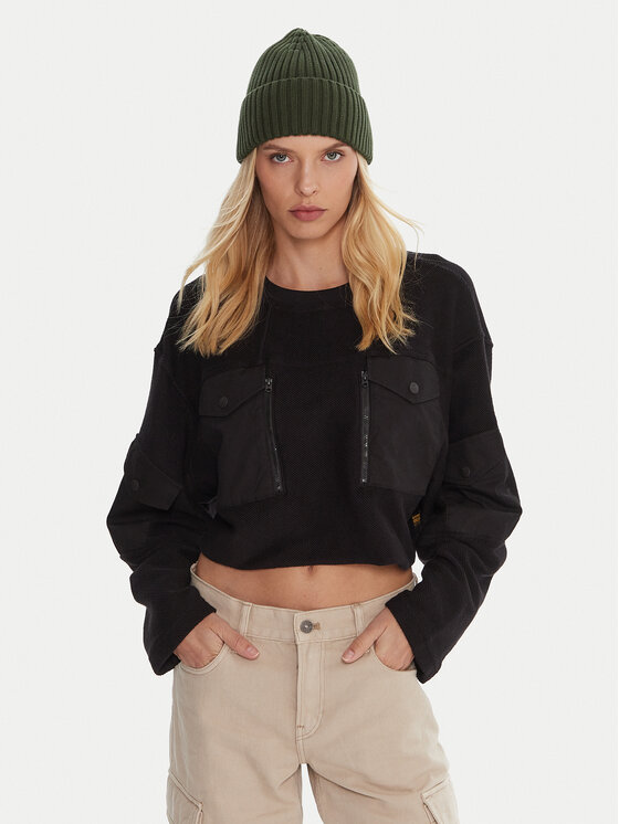 G-Star Raw Bluza Multi Pkt D27168-E312 Czarny Relaxed Fit