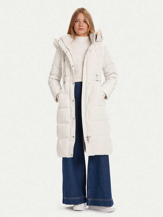 Morgan Płaszcz zimowy 252-GSARI Beżowy Regular Fit