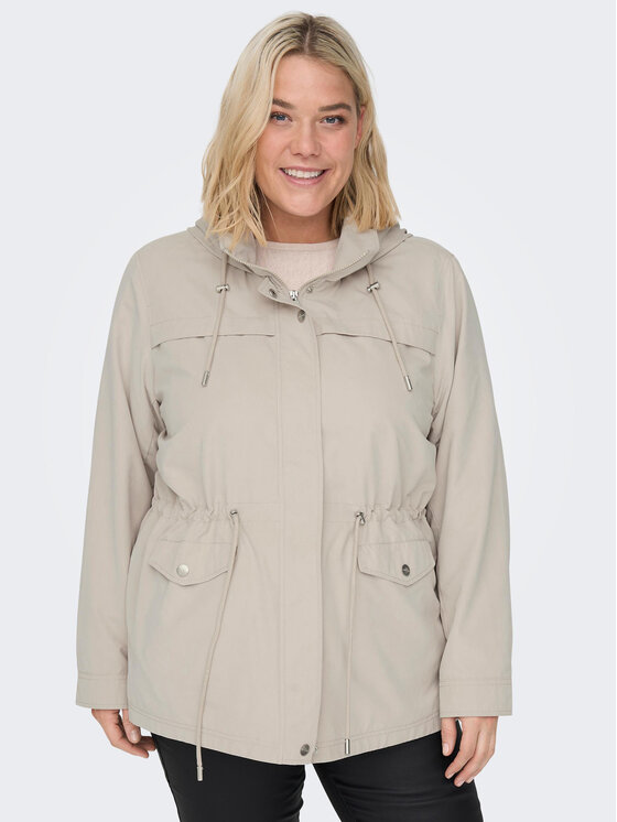 ONLY Carmakoma Parka New Starline 15278695 Beżowy Regular Fit