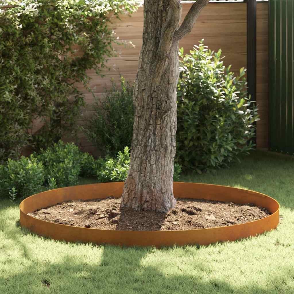 Lumarko Ogrodowe obrzeże trawnika Rdzawy 450 x 20 cm stal kortenowska