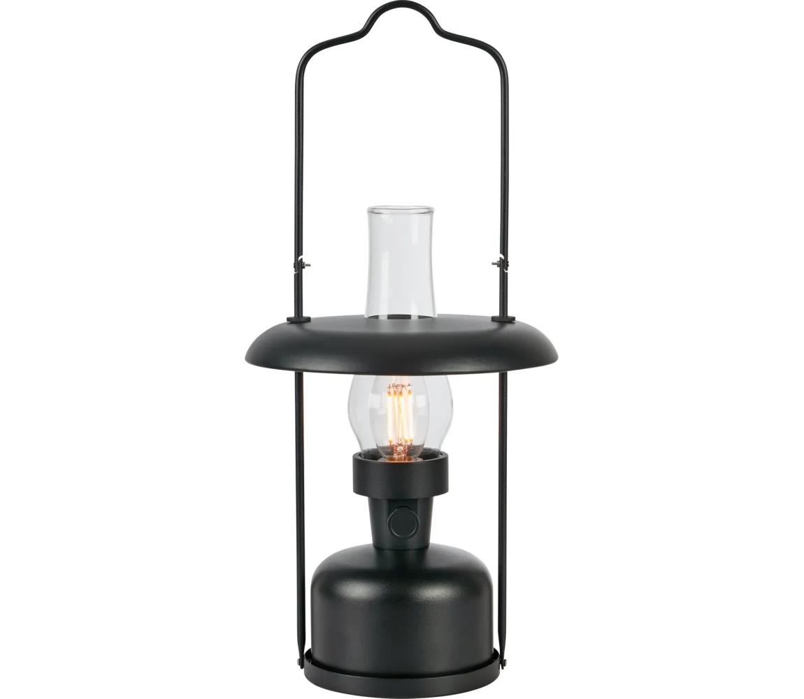 Markslöjd 108893-LED Lampa ładowalna z ściemniaczem FANOS LED/2,5W/3,7V 4000 mAh IP44 czarna