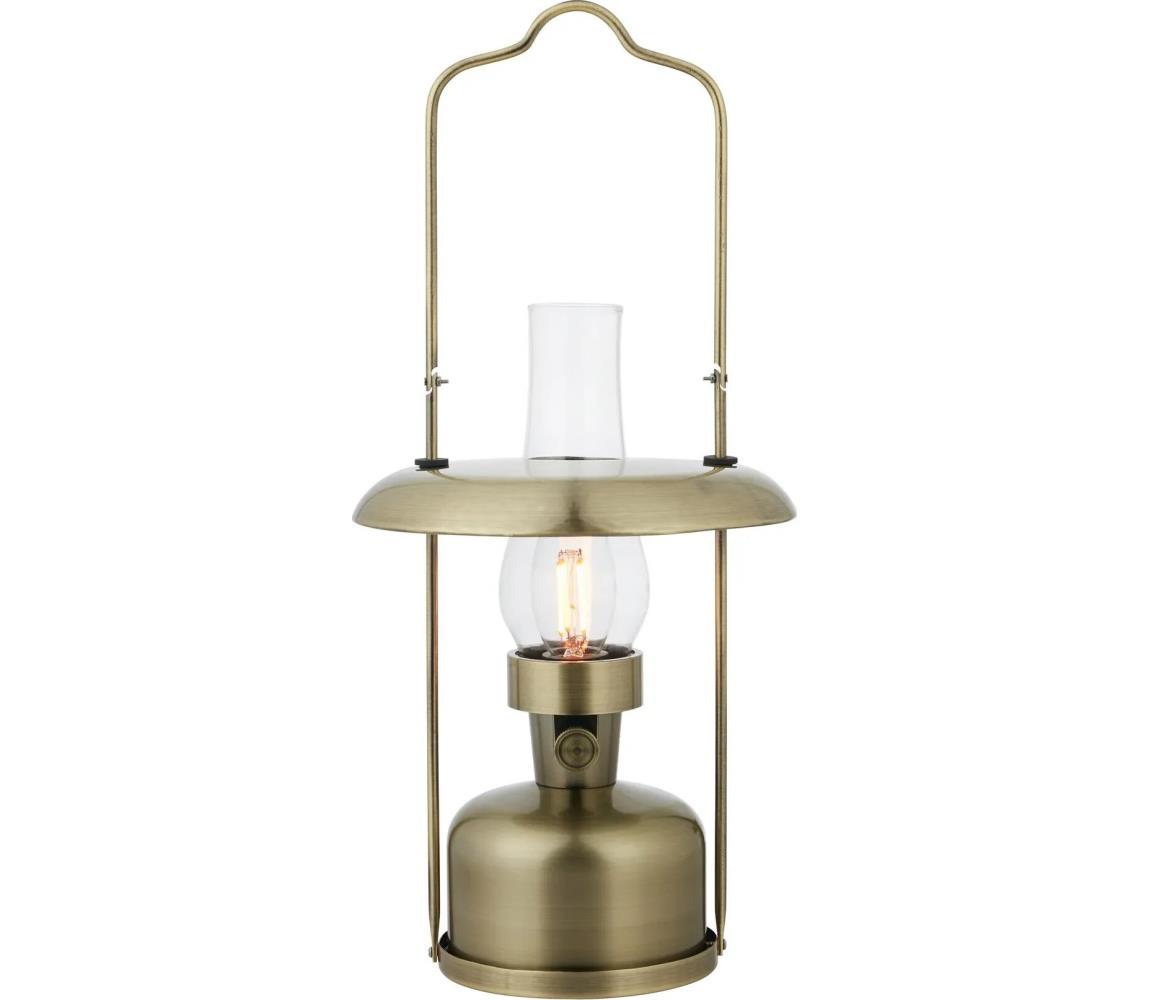 Markslöjd 108894-LED Ściemnialna lampa ładowalna FANOS LED/2,5W/3,7V 4000 mAh IP44 mosiądz