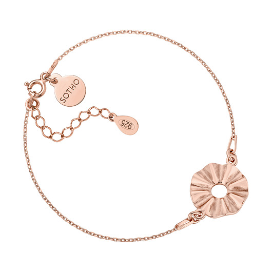 Bransoletka z wachlarzem z różowego złota