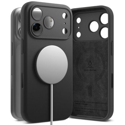 Etui RINGKE Silicone Magnetic MagSafe do Apple iPhone 17 Pro Czarny
