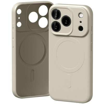 Etui MERCURY Semi-Silicone MagSafe do Apple iPhone 17 Pro Max Kamienny