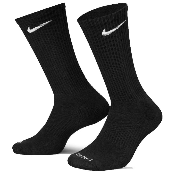 Skarpety długie NIKE czarne Everyday Plus Cushioned