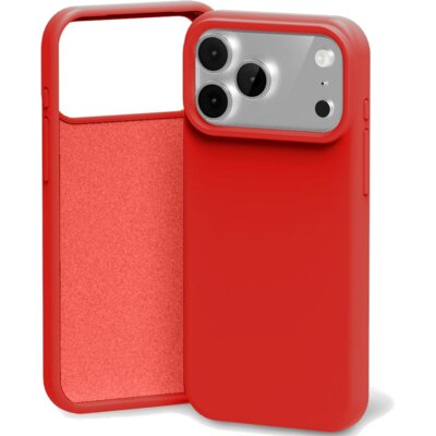 Etui MERCURY Silicone do Apple iPhone 17 Pro Max Czerwony