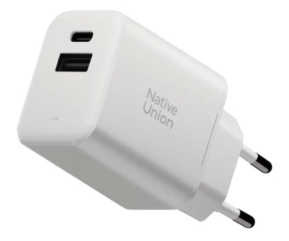 Native Union Fast GaN Charger PD 45W 2 ports white