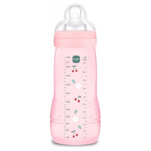 MAM Baby Easy Active Butelka dla dzieci antykolkowa szybki przepływ 4m+ Pattern Fruits, 330 ml -> Wysyłka 3,99 - odbiór w Żabce