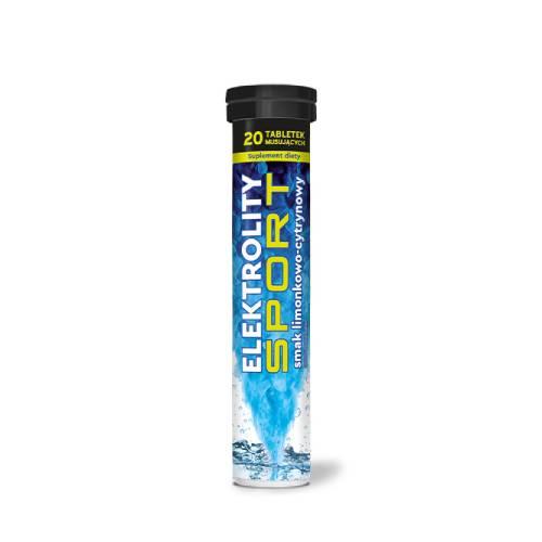 Elektrolity Sport o smaku limonkowo cytrynowym, 20 tabl. mus.