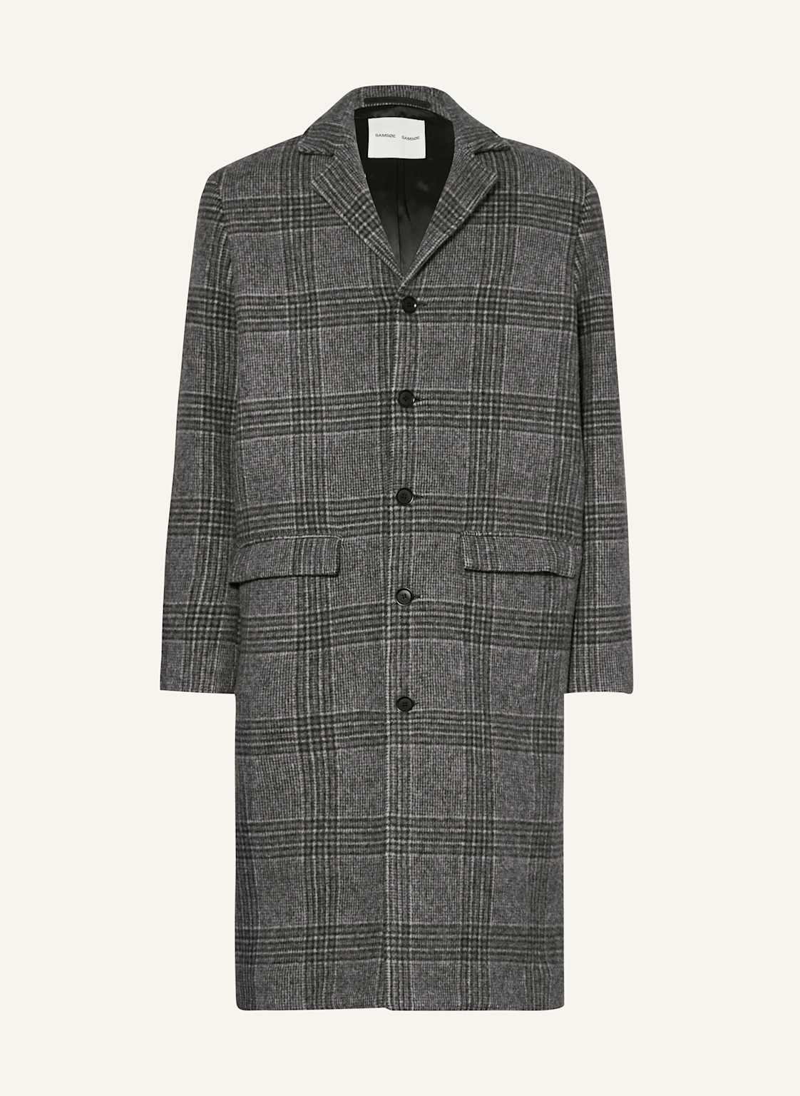 Samsøe Samsøe Płaszcz Wełniany Satesfa grau