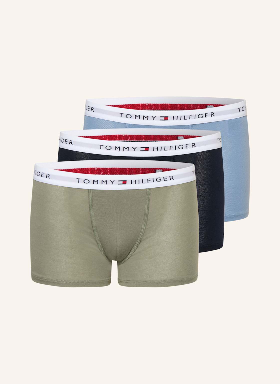 Tommy Hilfiger Bokserki, 3 Szt. gruen