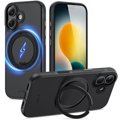 Etui TECH-PROTECT Quantum Standlock MagSafe do Apple iPhone 17 Czarny