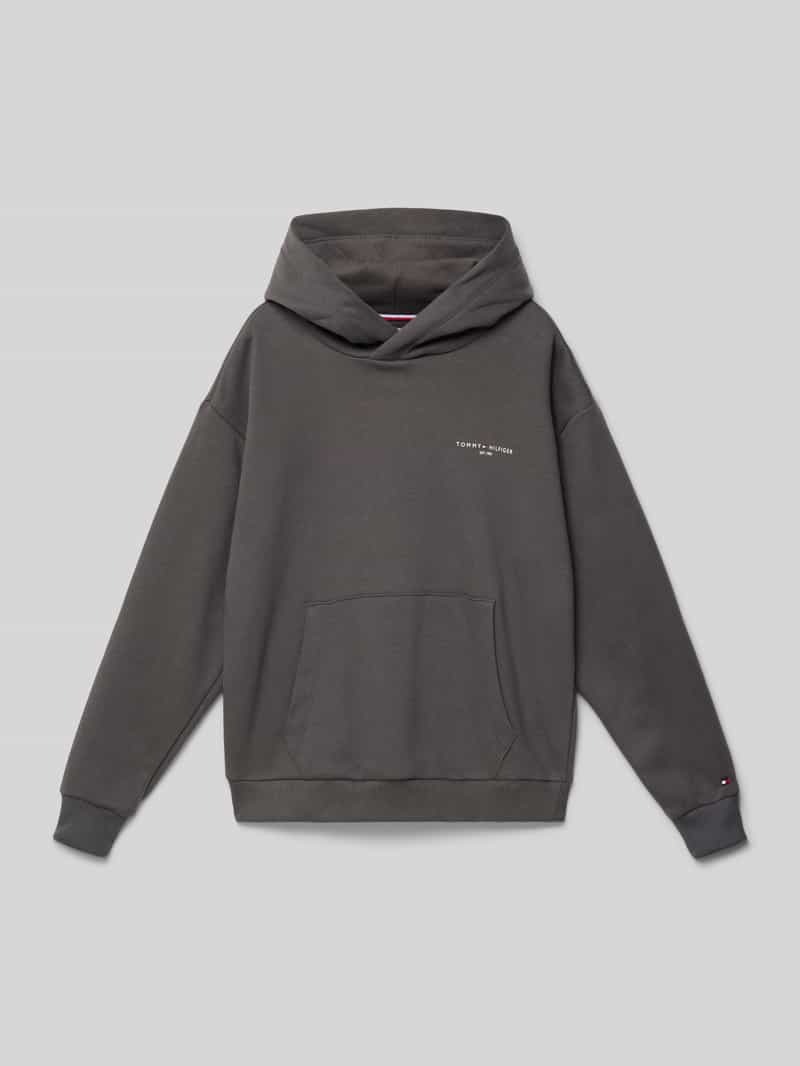 Bluza z kapturem o kroju regular fit z mieszanki bawełny