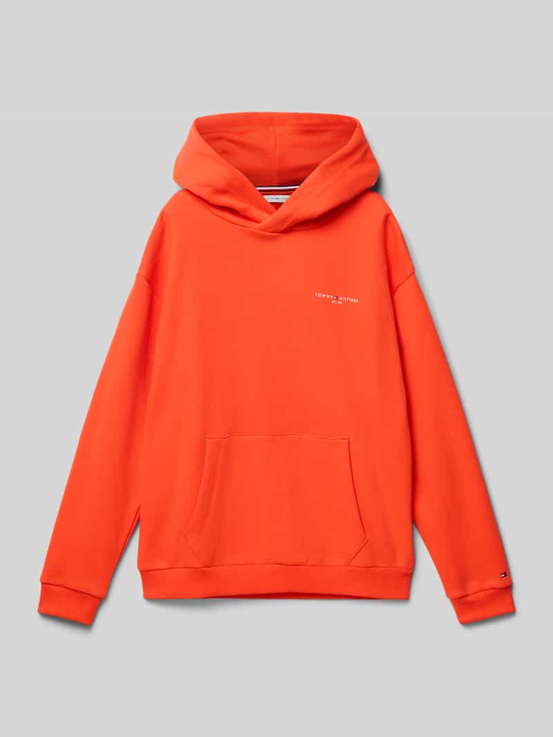 Bluza z kapturem o kroju regular fit z mieszanki bawełny