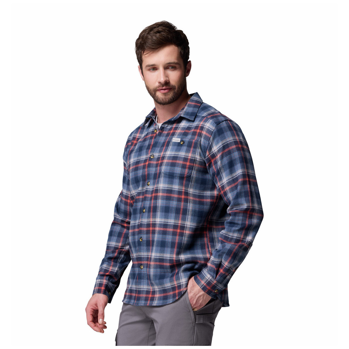 Koszula męska Columbia Cornell Woods™ Flannel Long Sleeve Shirt Rozmiar: XL / Kolor: niebieski/czerwony/biały