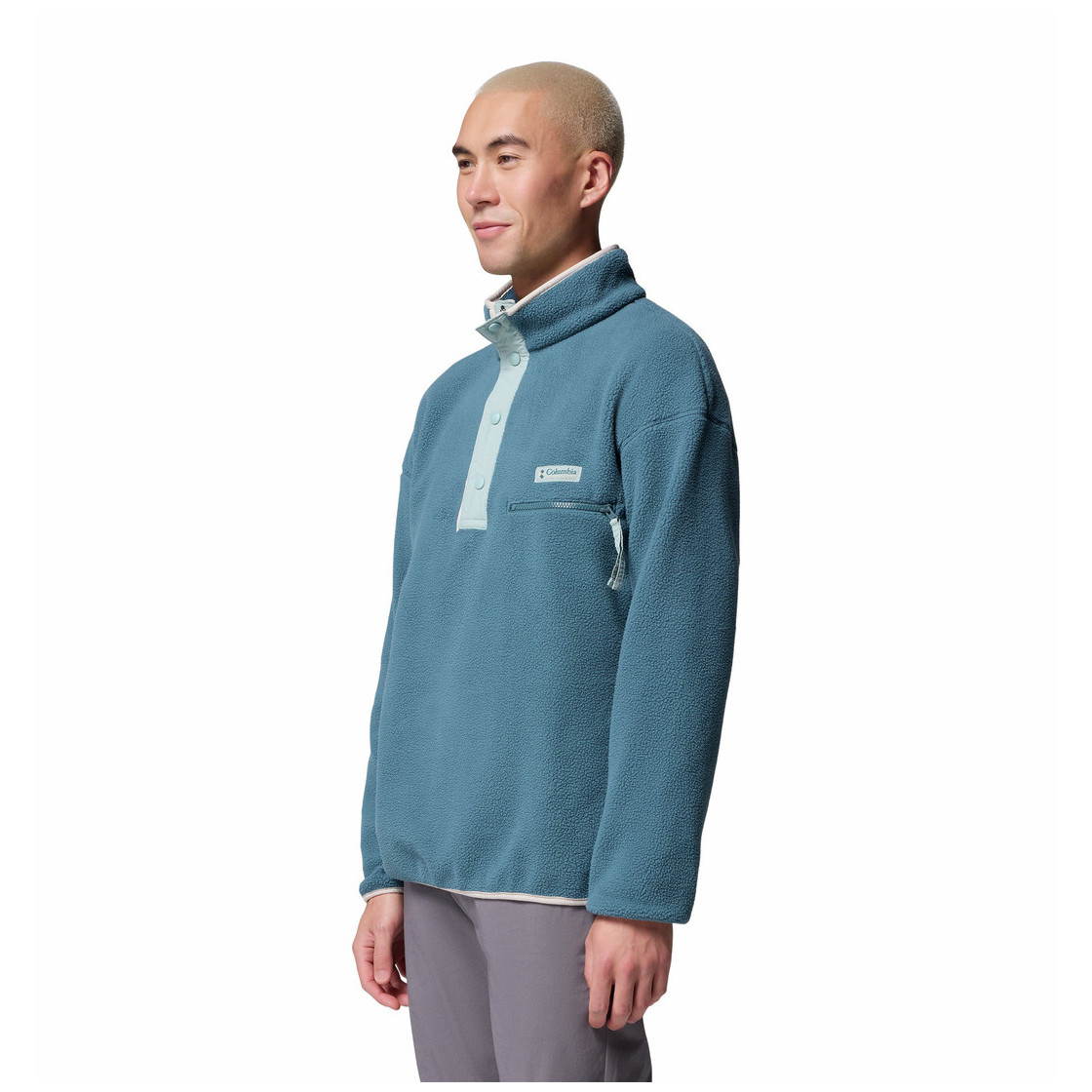 Męska bluza Columbia Helvetia™ II Half Snap Fleece Rozmiar: L / Kolor: zielony