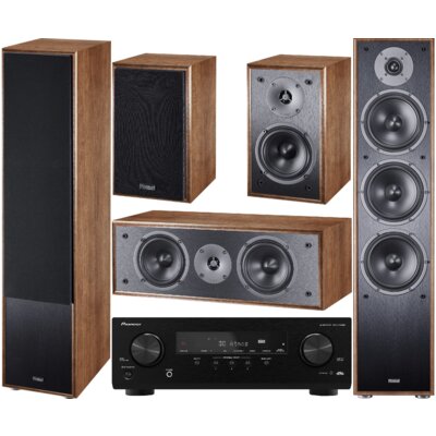 PIONEER VSX-535DAB + MAGNAT Monitor S70 + S10 B + S12C Orzech