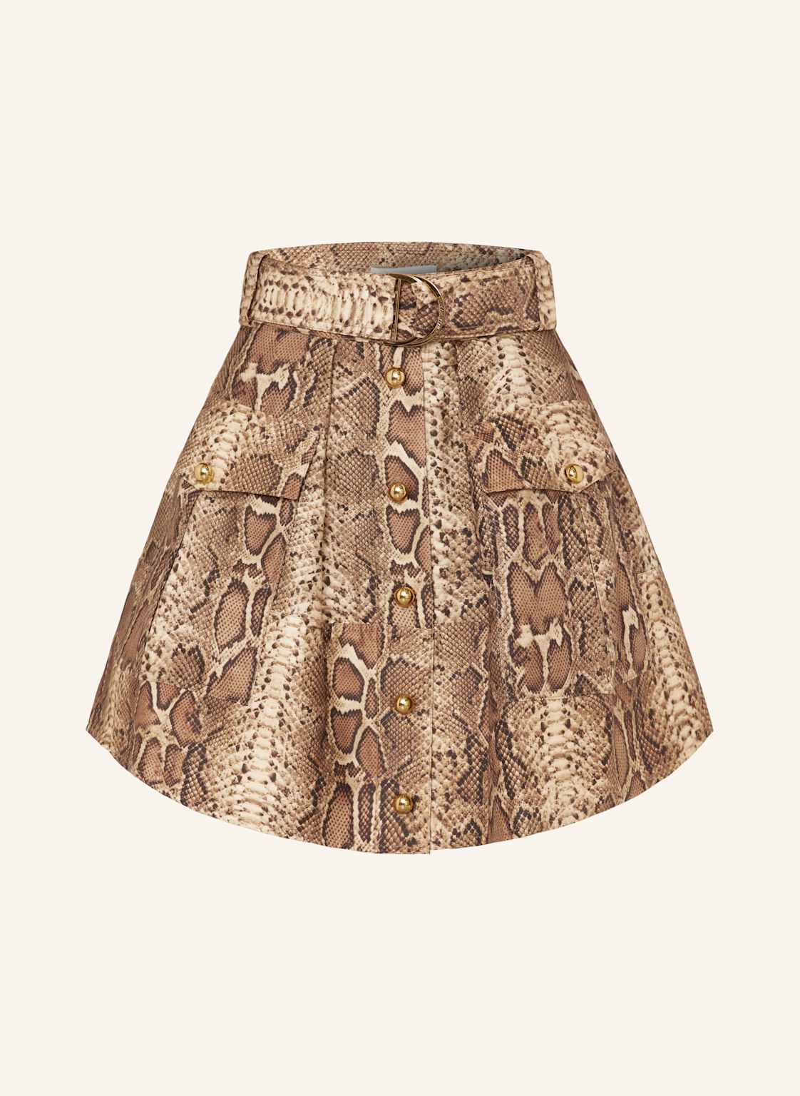 Zimmermann Spódnica Bojówka Hypnotic Z Dodatkiem Jedwabiu braun