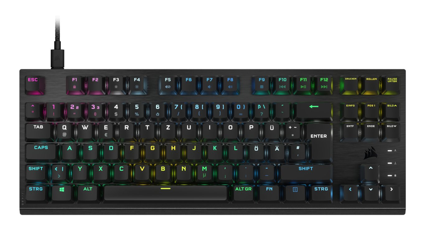 Corsair K60 PRO klawiatura Gaming USB QWERTZ Niemiecki Czarny CH-911D01A-DE