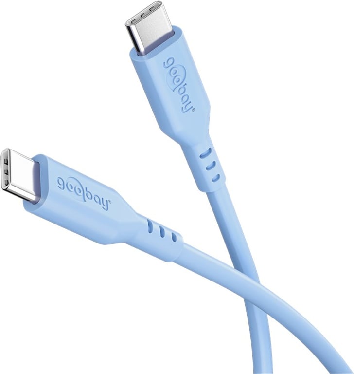 Goobay 77741 kabel USB USB 2.0 1,5 m USB C Niebieski
